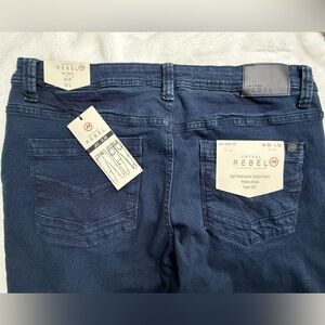 Artful Rebel Men's Dark Blue Jeans 36x32